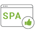 Quick loading pages built with SPA for seamless buying experience