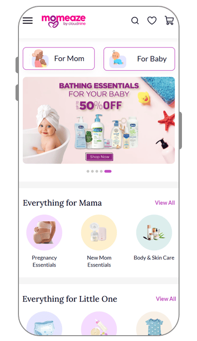 Cutting-edge ecommerce solutions creating a niche marketplace website for mom and baby products